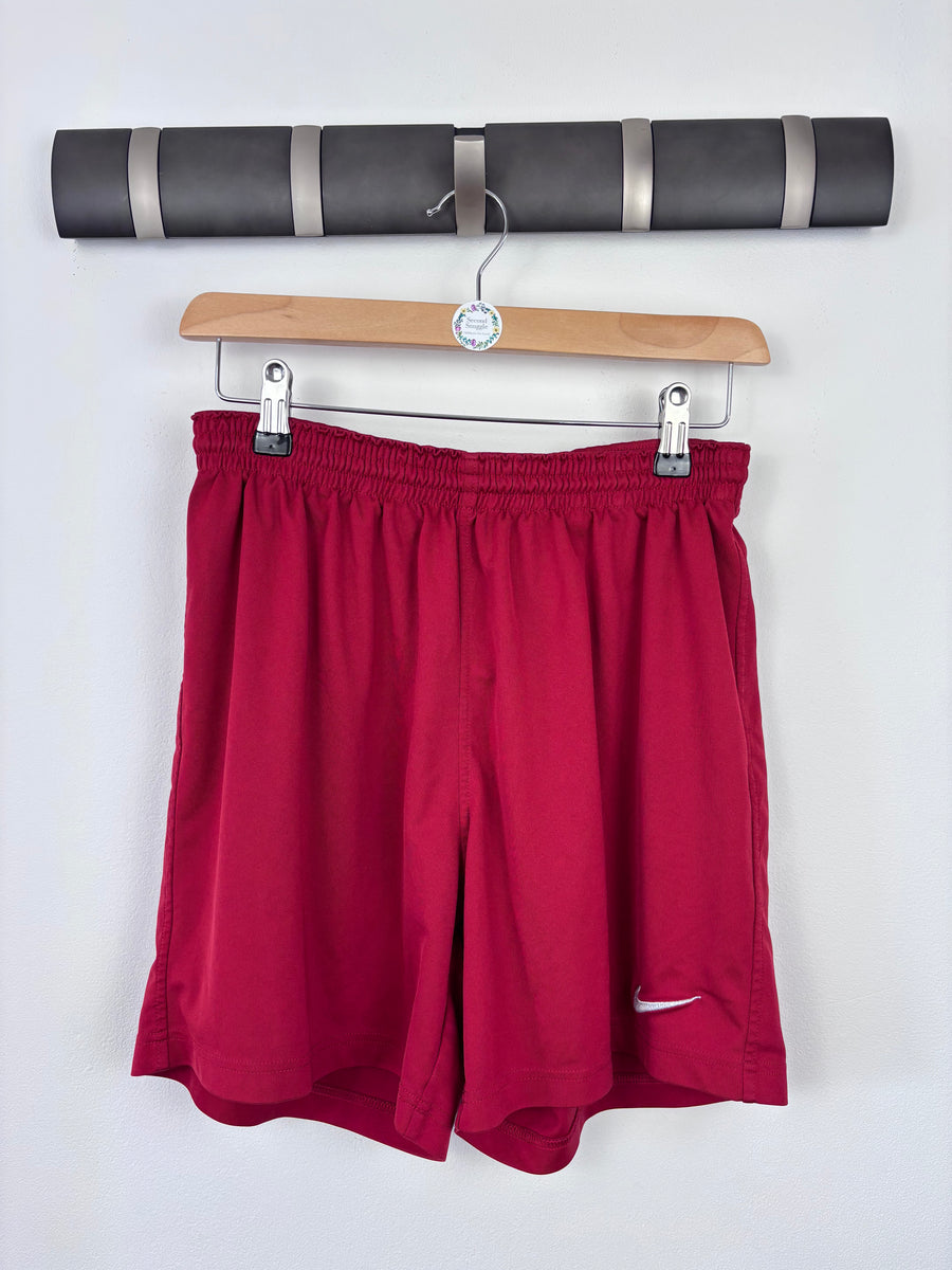 Nike Red Sports Shorts M 178 (13-15 Years)-Shorts-Second Snuggle Preloved