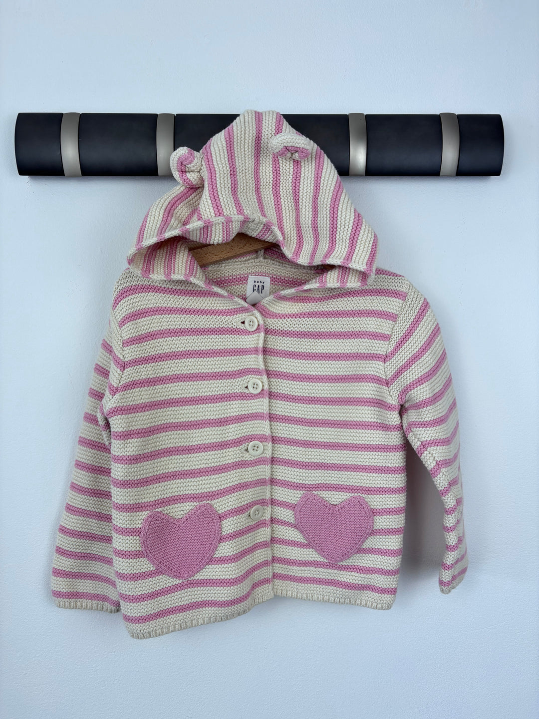 GAP Knitted Stripe Cardigan 18–24 Months-Cardigans-Second Snuggle Preloved