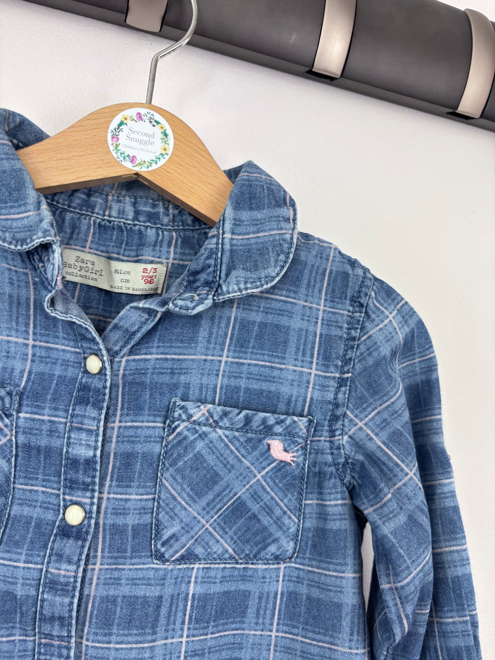 Zara Denim Shirt 2–3 Years-Shirts-Second Snuggle Preloved