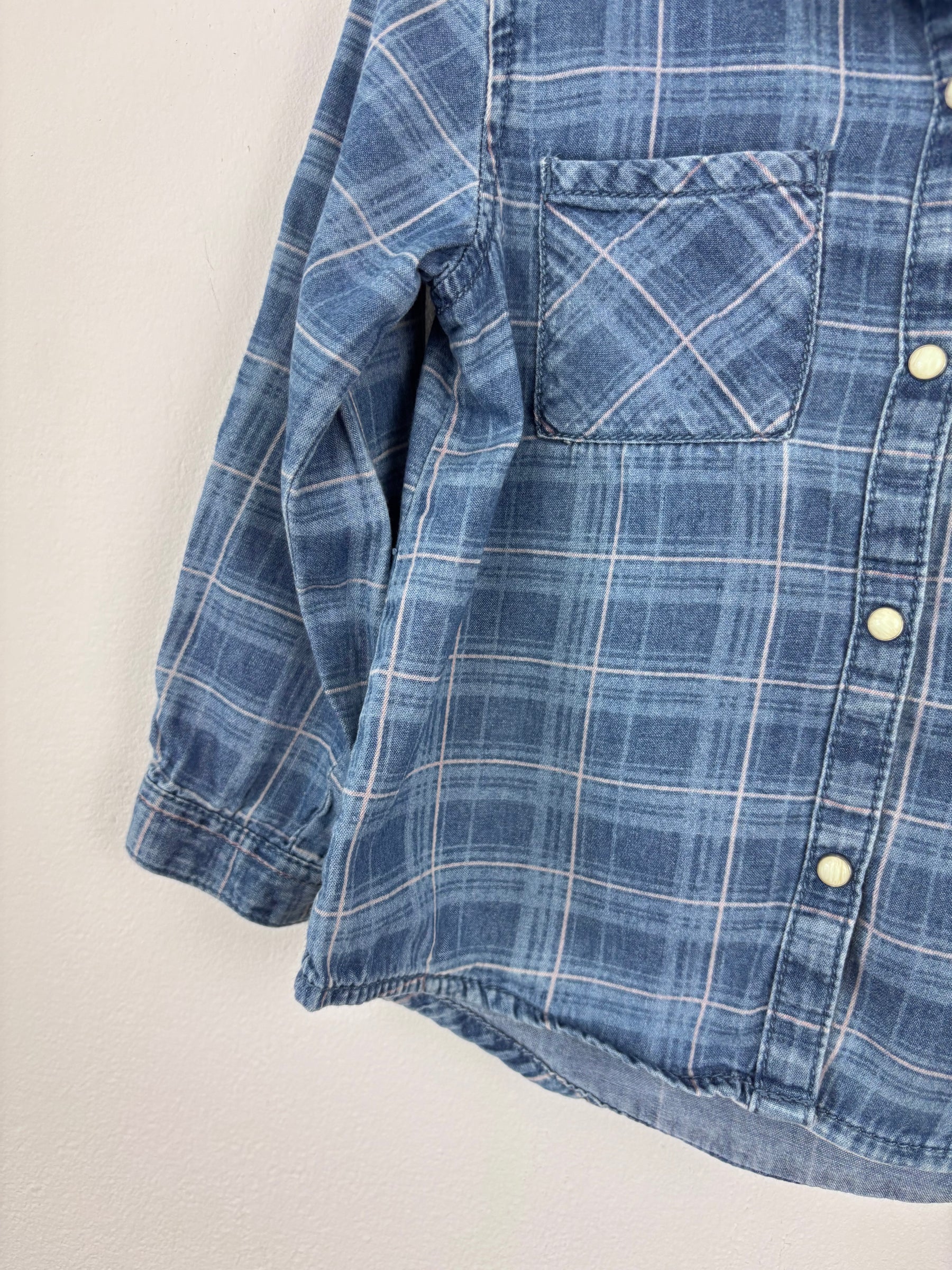 Zara Denim Shirt 2–3 Years-Shirts-Second Snuggle Preloved