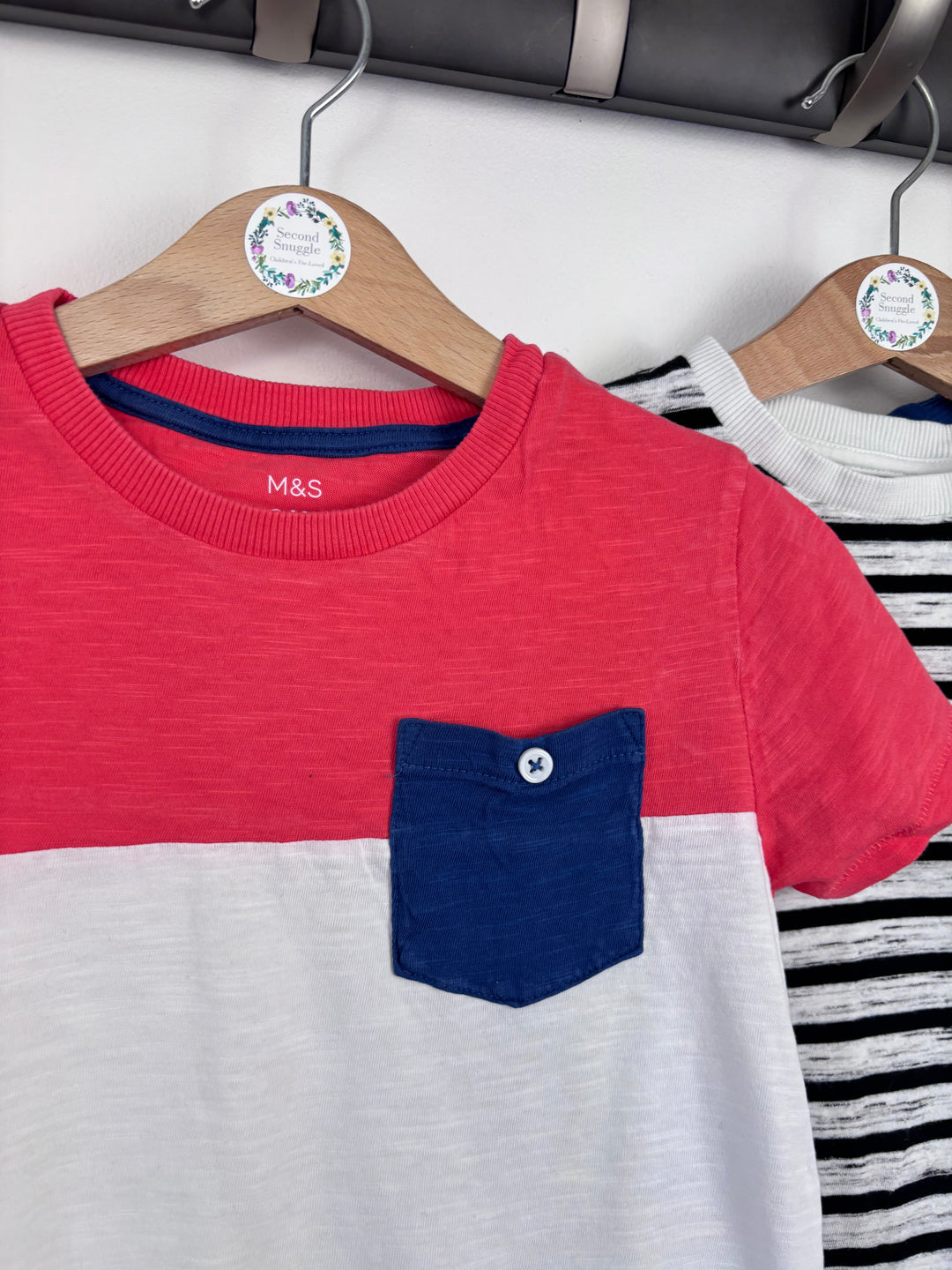 M&S 4 Pack T-Shirts 5-6 Years-Tops-Second Snuggle Preloved