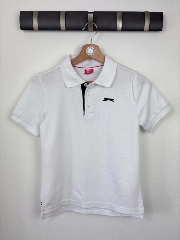 Slazenger White Polo Shirt 9–10 Years-Tops-Second Snuggle Preloved