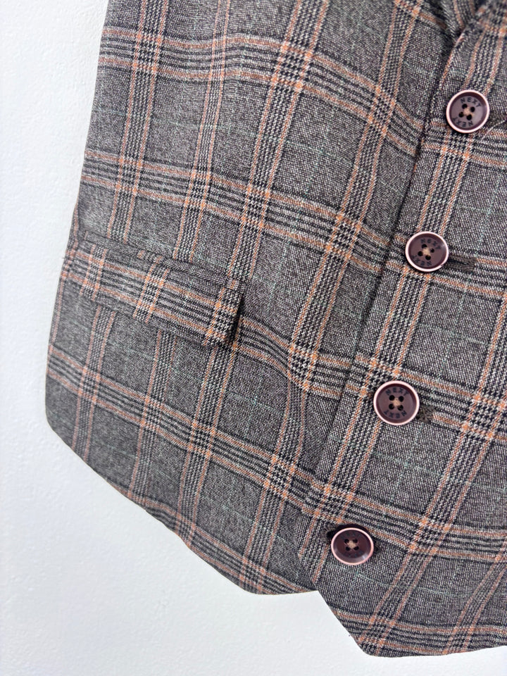 Next Checked Waistcoat 5–6 Years-Suits-Second Snuggle Preloved