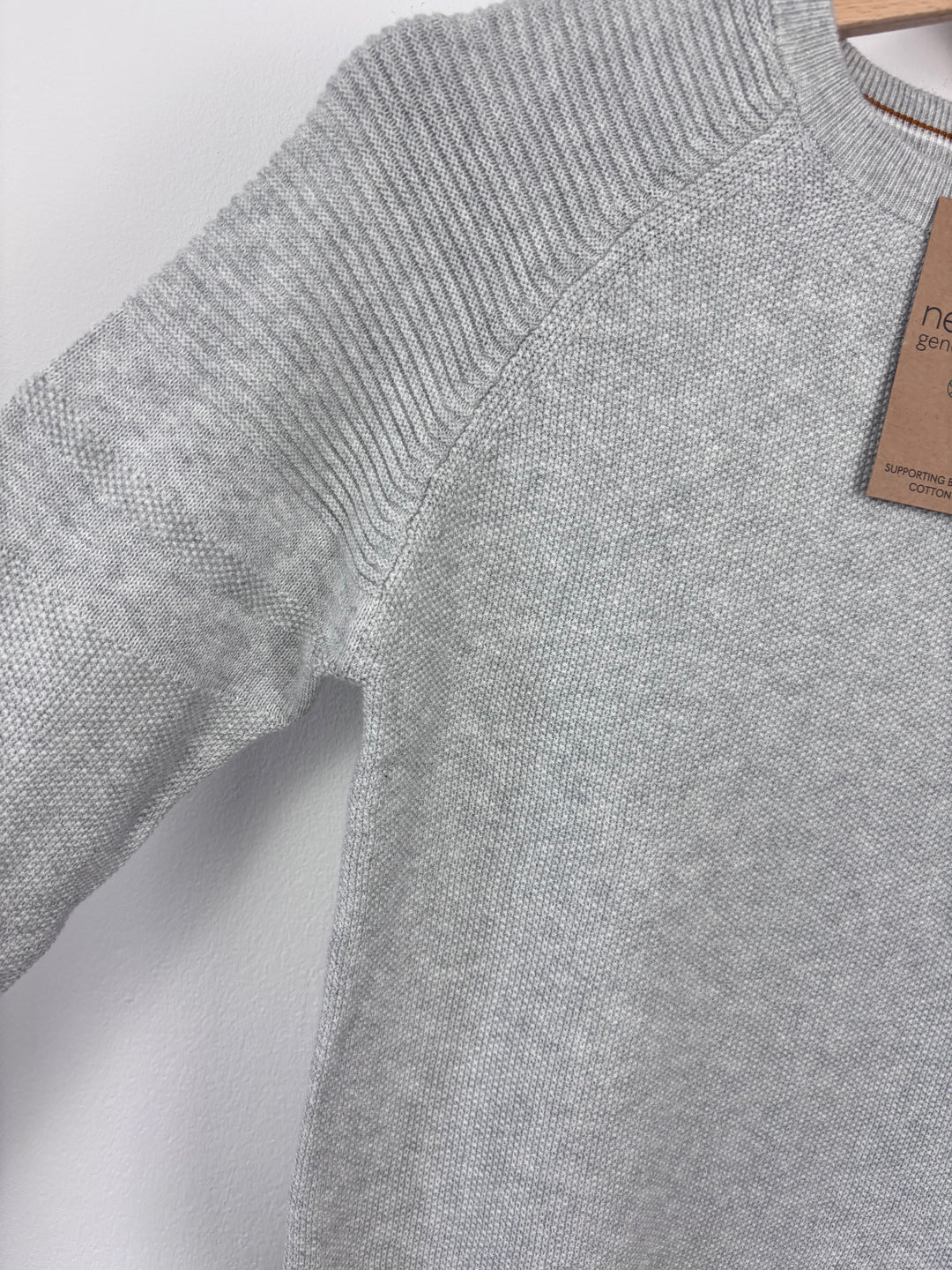 Next Grey Jumper With Stag Logo 8 Years-Jumpers-Second Snuggle Preloved