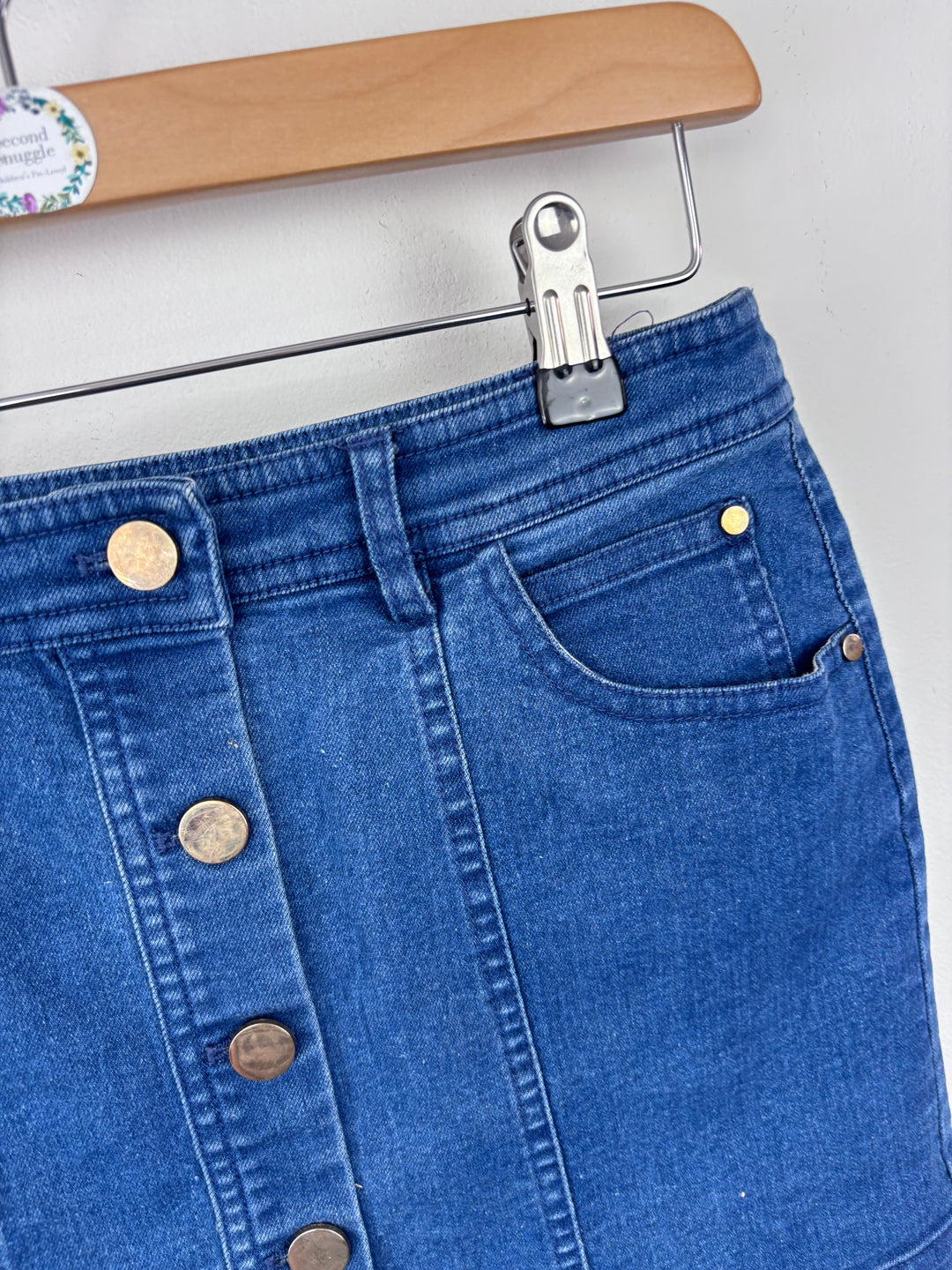 Yumi Girl Denim Skirt 7-8 Years-Skirts-Second Snuggle Preloved