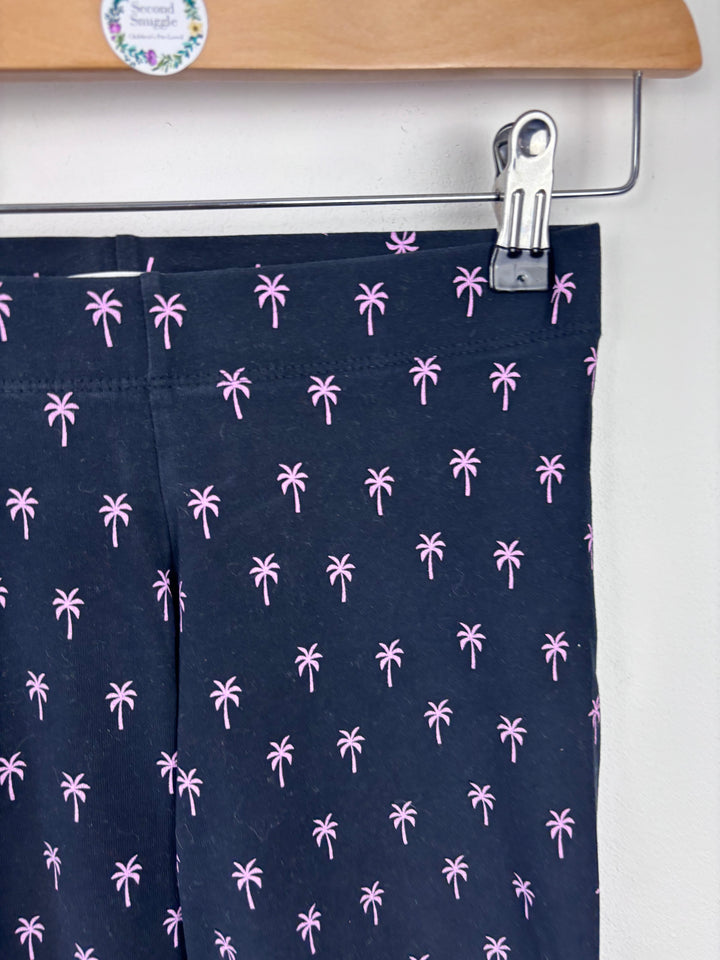 M&S Black Palm Tree Print Cycling Shorts 12-13 Years-Shorts-Second Snuggle Preloved
