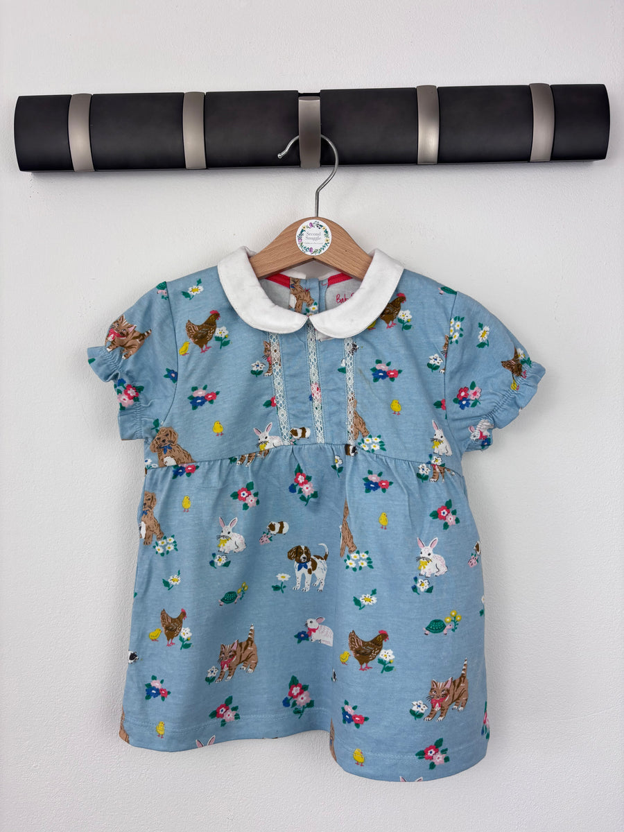Baby Boden Farm Animal Print Dress 3–4 Years-Tops-Second Snuggle Preloved