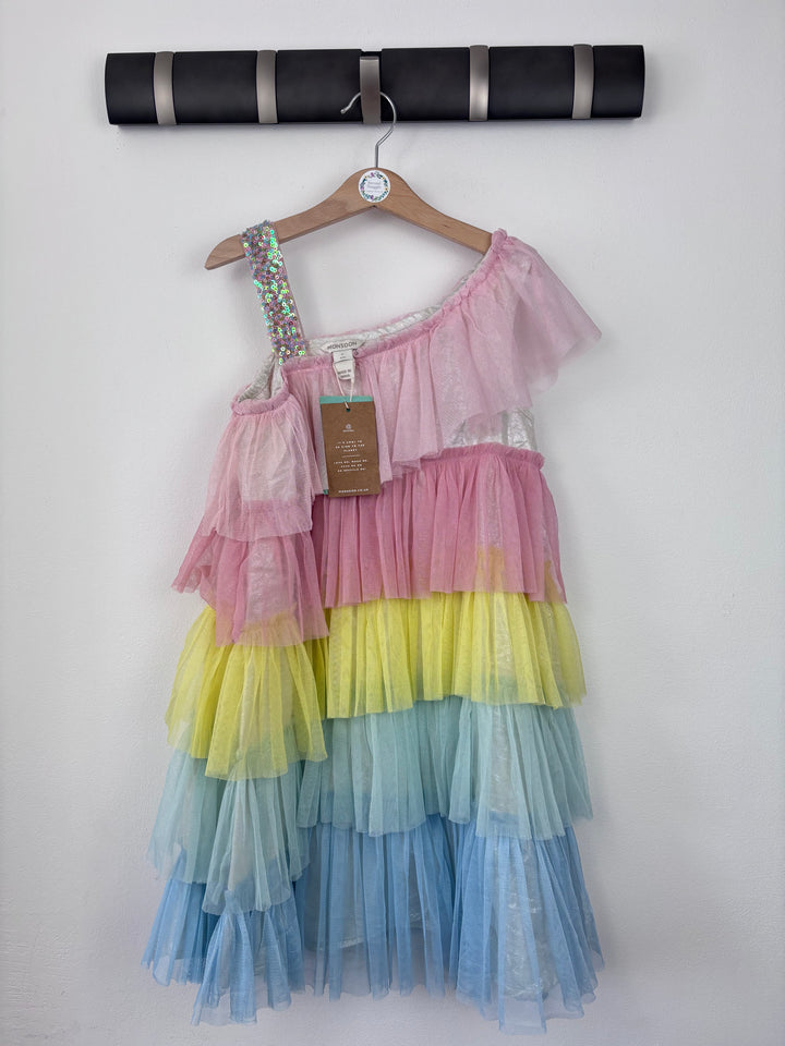 Monsoon Rainbow Tulle Dress 8 Years-Dresses-Second Snuggle Preloved