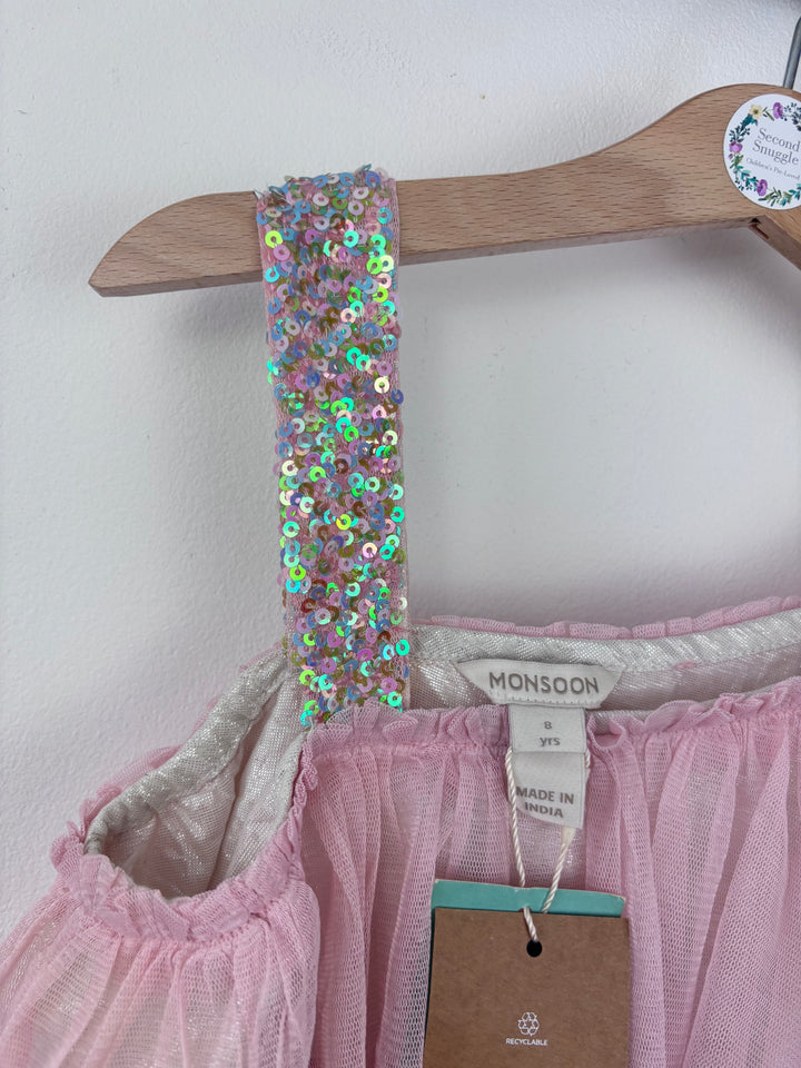Monsoon Rainbow Tulle Dress 8 Years-Dresses-Second Snuggle Preloved