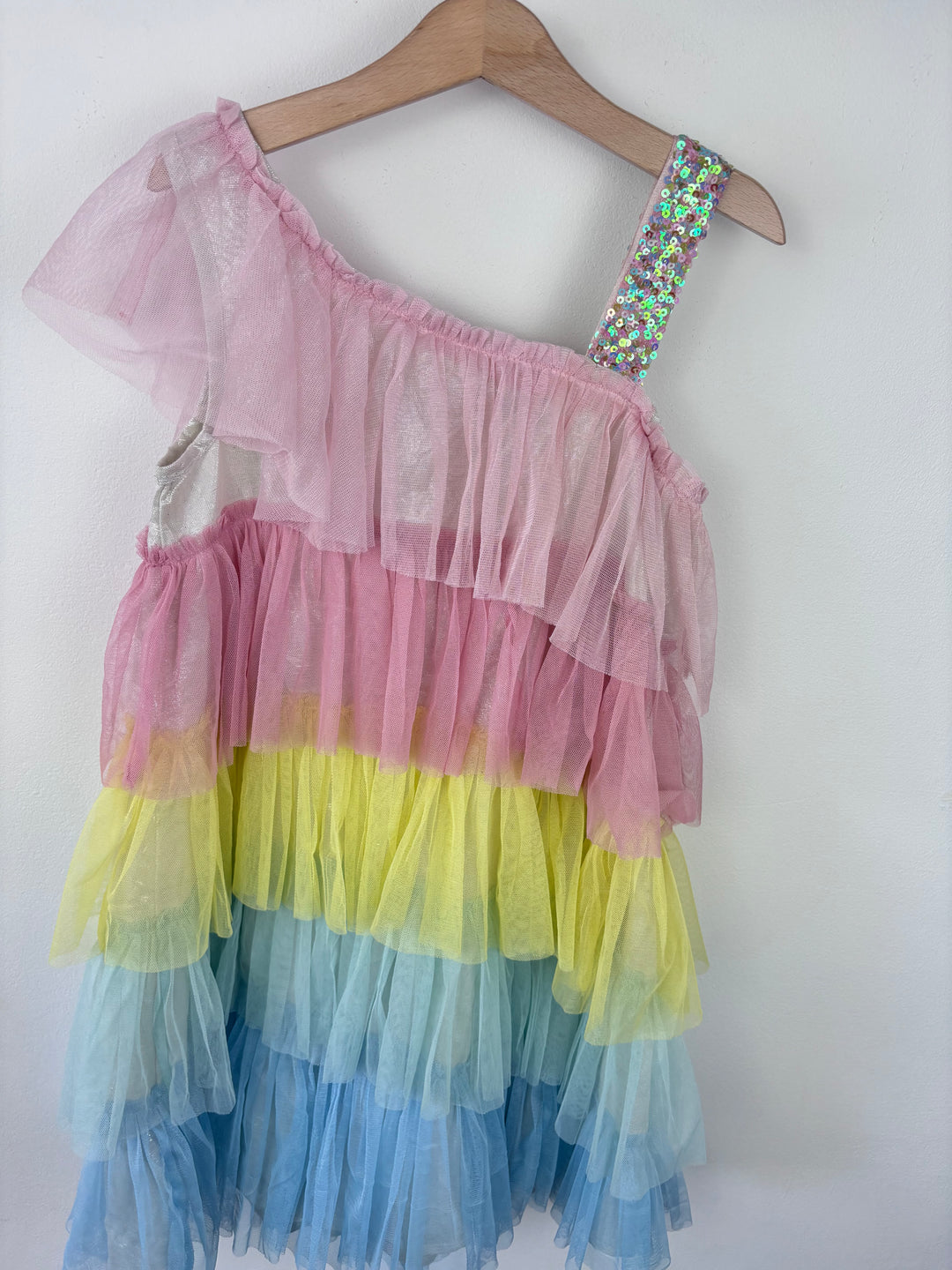 Monsoon Rainbow Tulle Dress 8 Years-Dresses-Second Snuggle Preloved