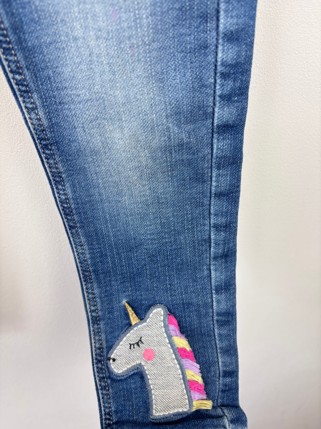 Next Unicorn Rainbow Jeans 5-6 Years-Trousers-Second Snuggle Preloved