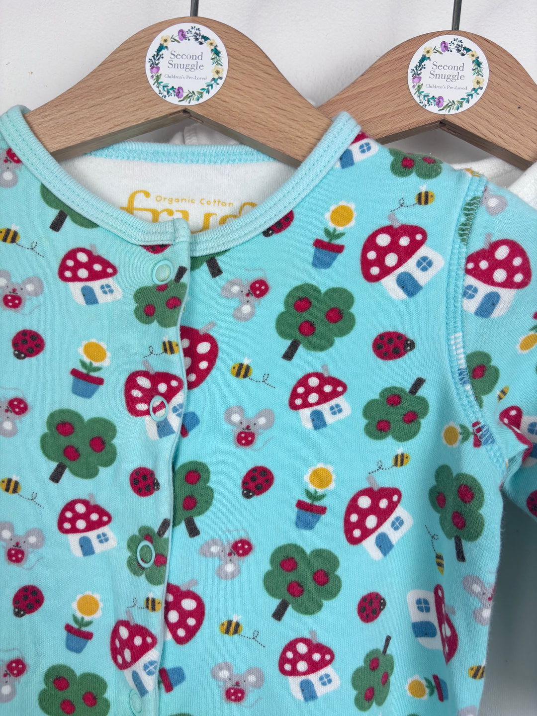Frugi Sleepsuit, Vest & Hat Set 3-6 Months-Sets-Second Snuggle Preloved