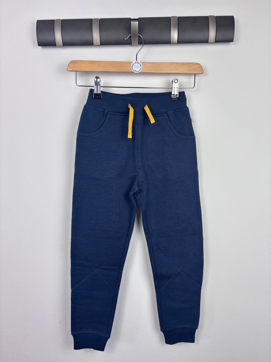 Frugi Navy Joggers with Yellow Tie 5–6 Years-Trousers-Second Snuggle Preloved