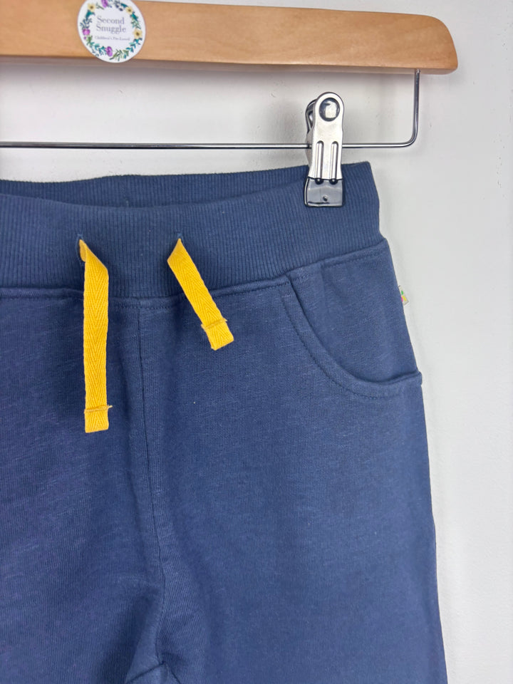 Frugi Navy Joggers with Yellow Tie 5–6 Years-Trousers-Second Snuggle Preloved