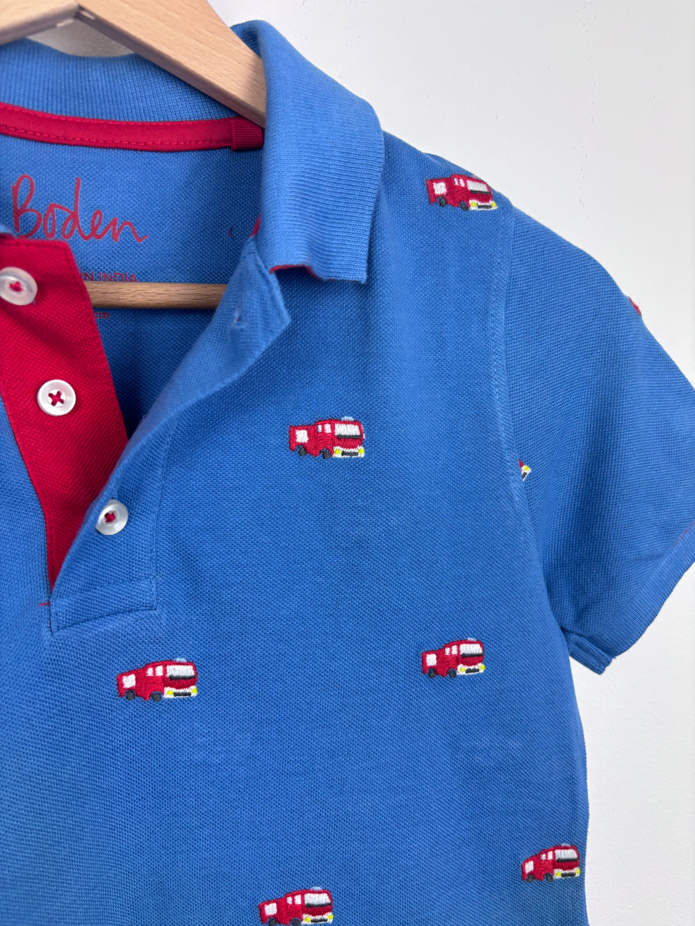 Mini Boden London Bus Polo Shirt 9–10 Years-Tops-Second Snuggle Preloved