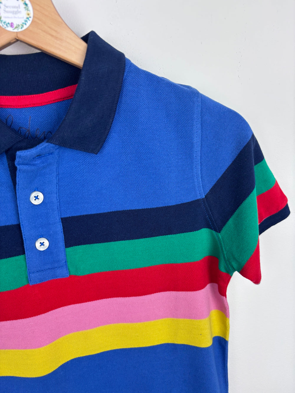 Mini Boden Colour Block Polo Shirt 9–10 Years-Tops-Second Snuggle Preloved