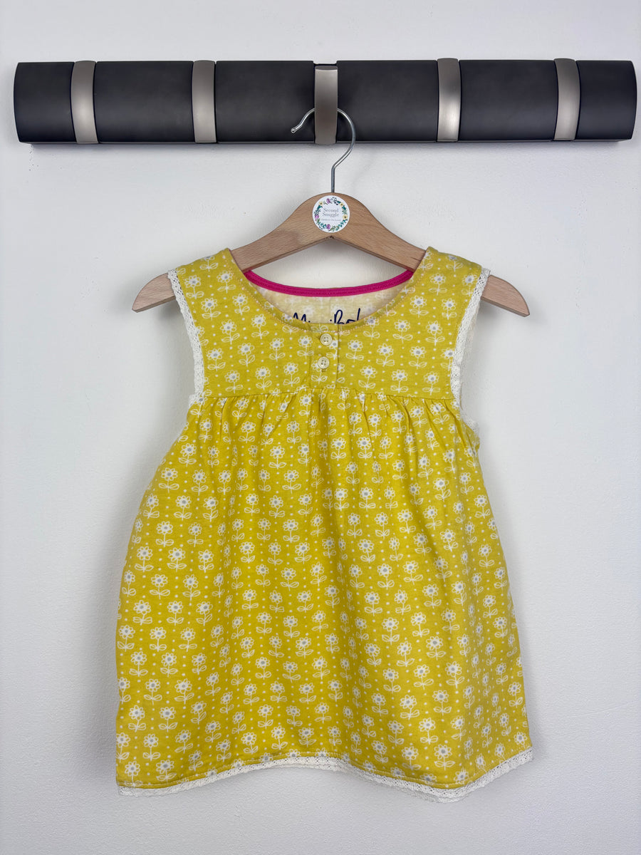 Mini Boden Yellow Sleeveless Floral Top 3–4 Years-Tops-Second Snuggle Preloved