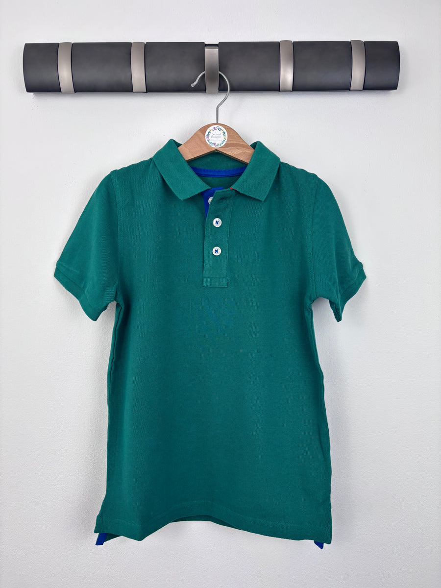 Boden Green Polo Shirt 6–7 Years-Tops-Second Snuggle Preloved
