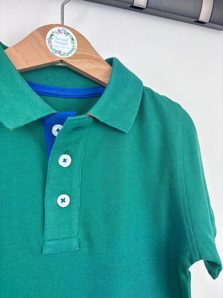 Boden Green Polo Shirt 6–7 Years-Tops-Second Snuggle Preloved