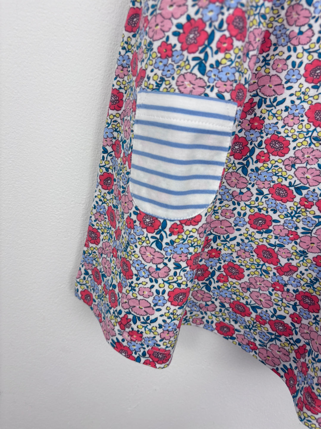Baby Boden Floral and Stripe Pocket Dress 18–24 Months-Dresses-Second Snuggle Preloved