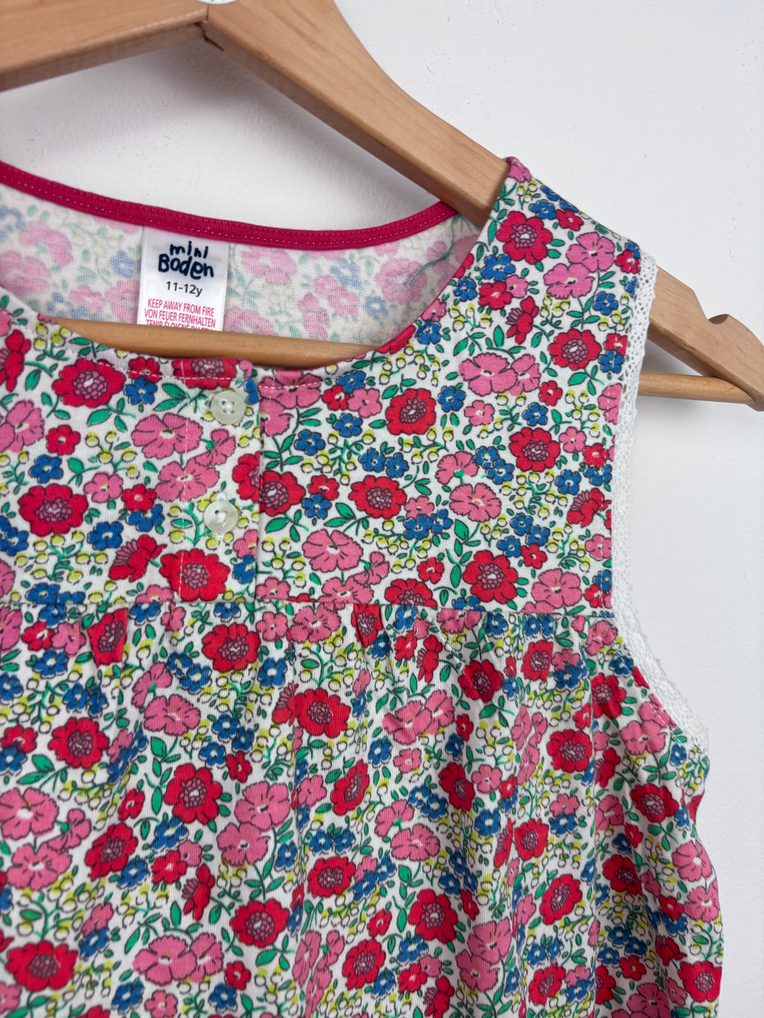 Mini Boden Liberty Print Sleeveless Top 11–12 Years-Tops-Second Snuggle Preloved