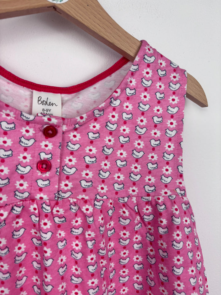 Boden Pink Floral Sleeveless Dress 8–9 Years-Vests-Second Snuggle Preloved