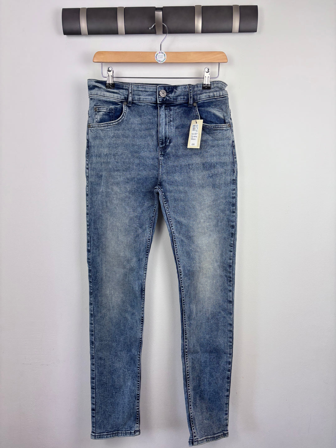 River Island Classic Blue Jeans 13–14 Years-Trousers-Second Snuggle Preloved