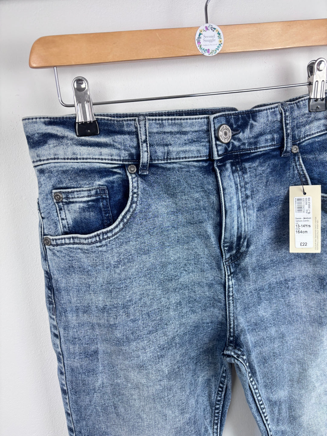River Island Classic Blue Jeans 13–14 Years-Trousers-Second Snuggle Preloved