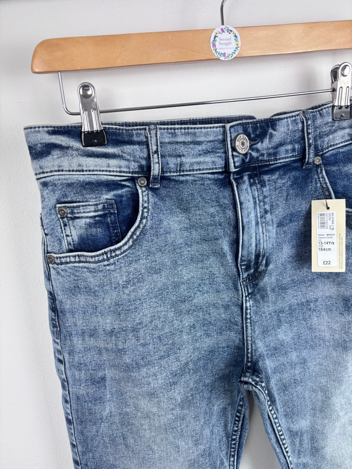 River Island Classic Blue Jeans 13–14 Years-Trousers-Second Snuggle Preloved