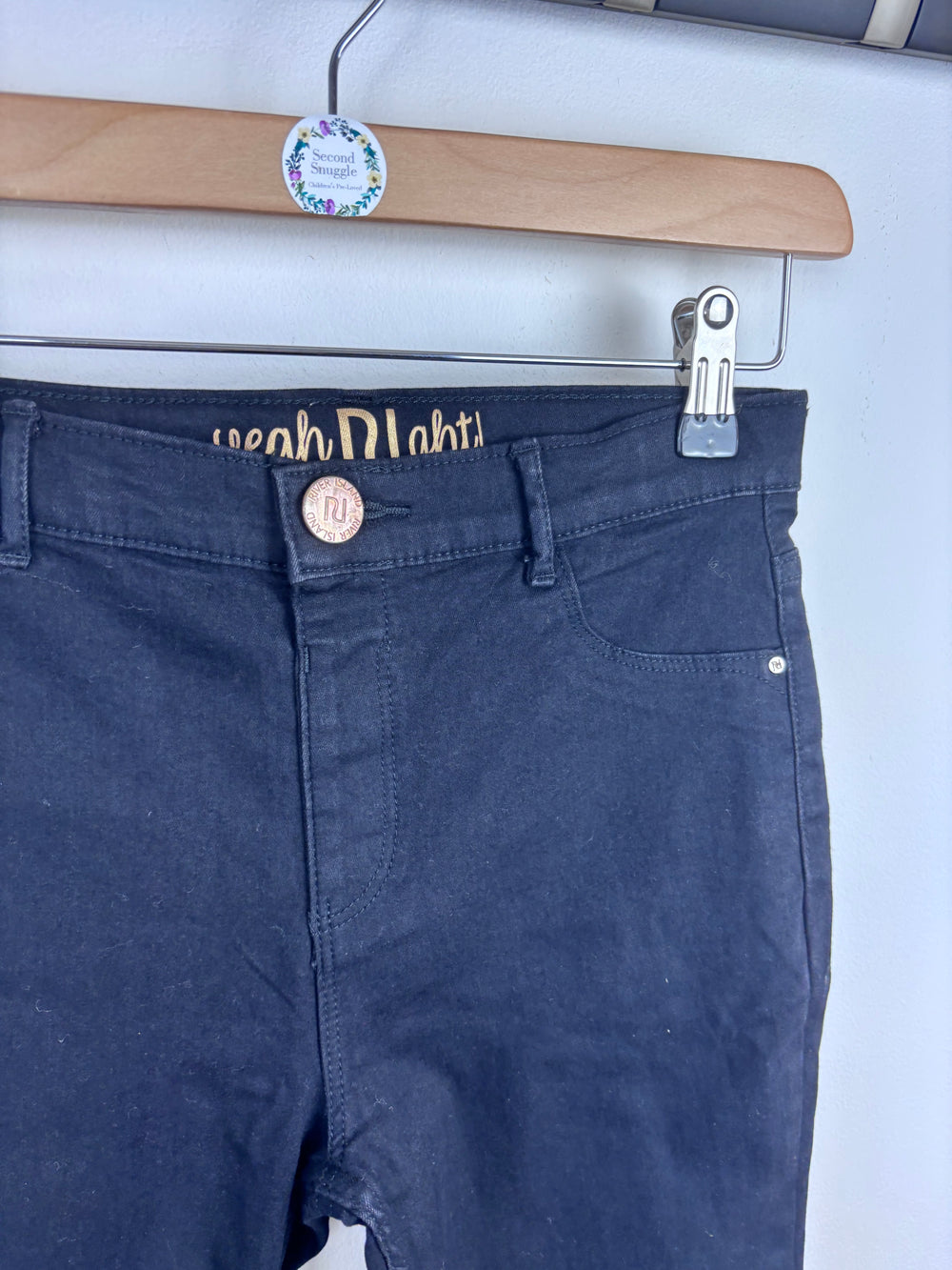 River Island Black Skinny Jeans 11 Years-Trousers-Second Snuggle Preloved