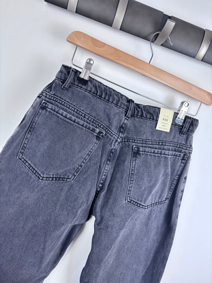 River Island Black Ripped Jeans 13–14 Years-Trousers-Second Snuggle Preloved