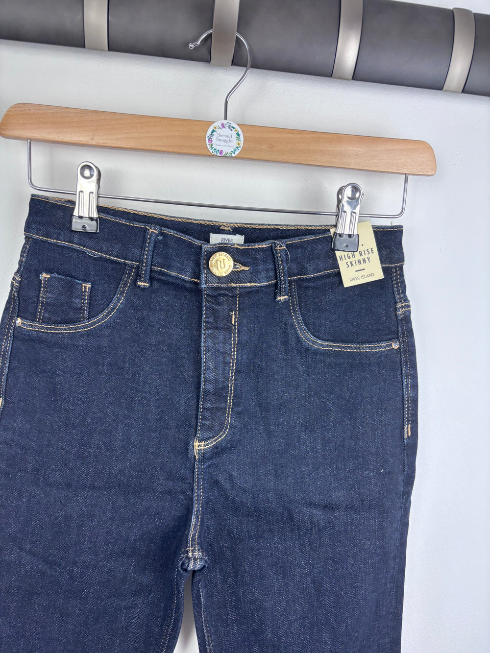 River Island High Rise Jeans 12 Years-Trousers-Second Snuggle Preloved