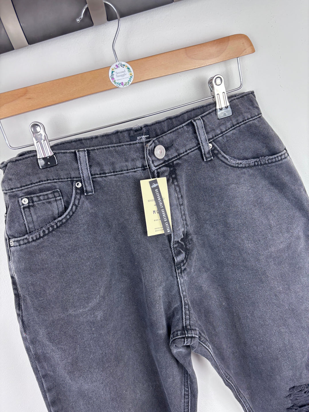 River Island Mom Jeans 13–14 Years-Trousers-Second Snuggle Preloved