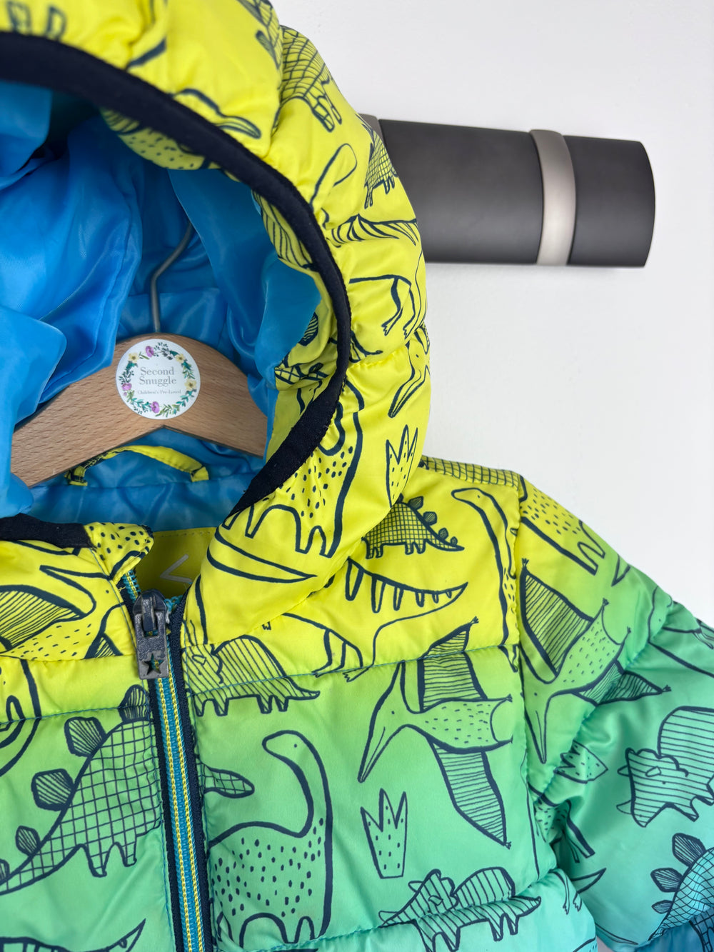 Next Dinosaur Puffer Jacket 3–4 Years-Coats-Second Snuggle Preloved