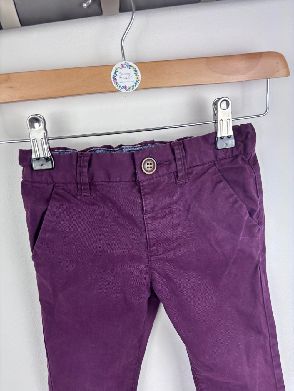 Next Purple Chinos 2–3 Years-Trousers-Second Snuggle Preloved