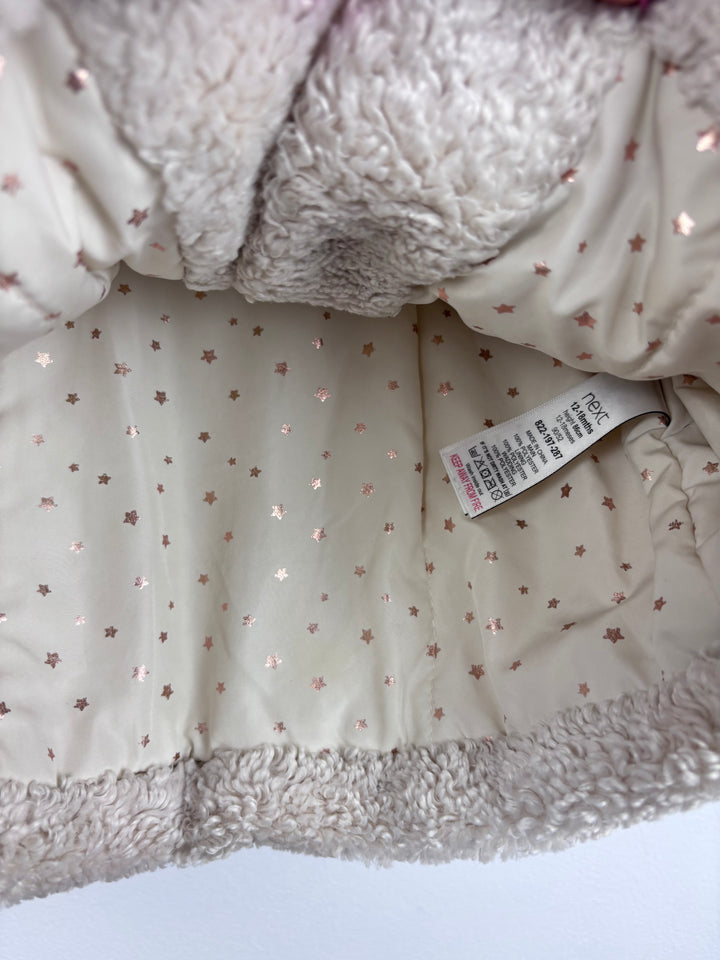 Next Cream Teddy Coat 12–18 Months-Coats-Second Snuggle Preloved