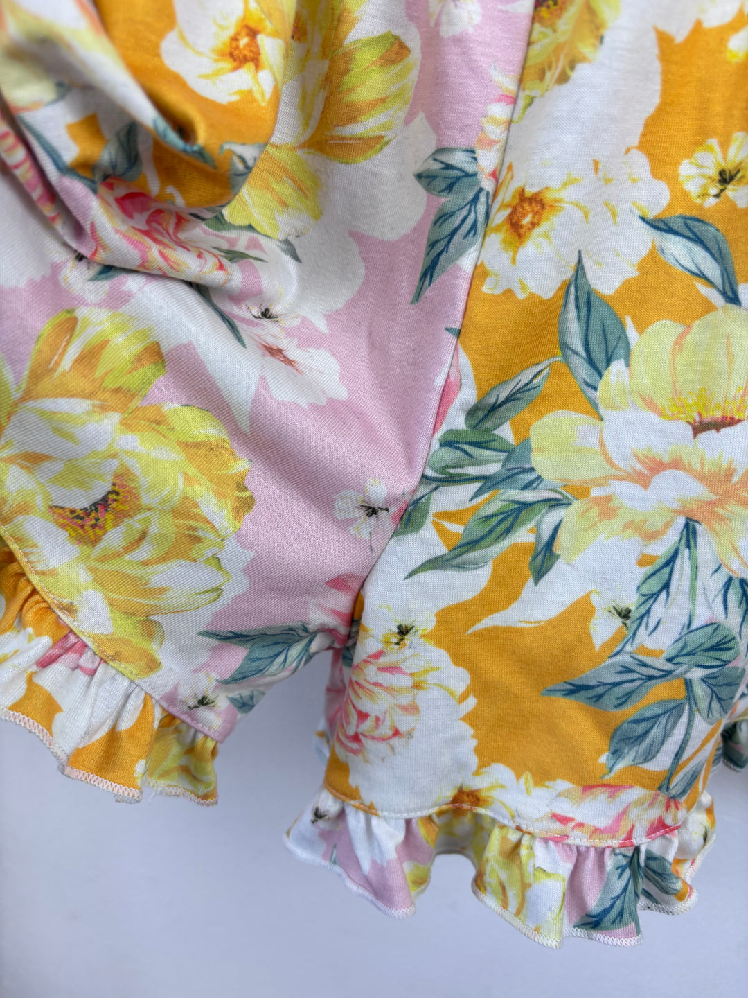 River Island Floral Ruffle Playsuit 11–12 Years-Play Suits-Second Snuggle Preloved
