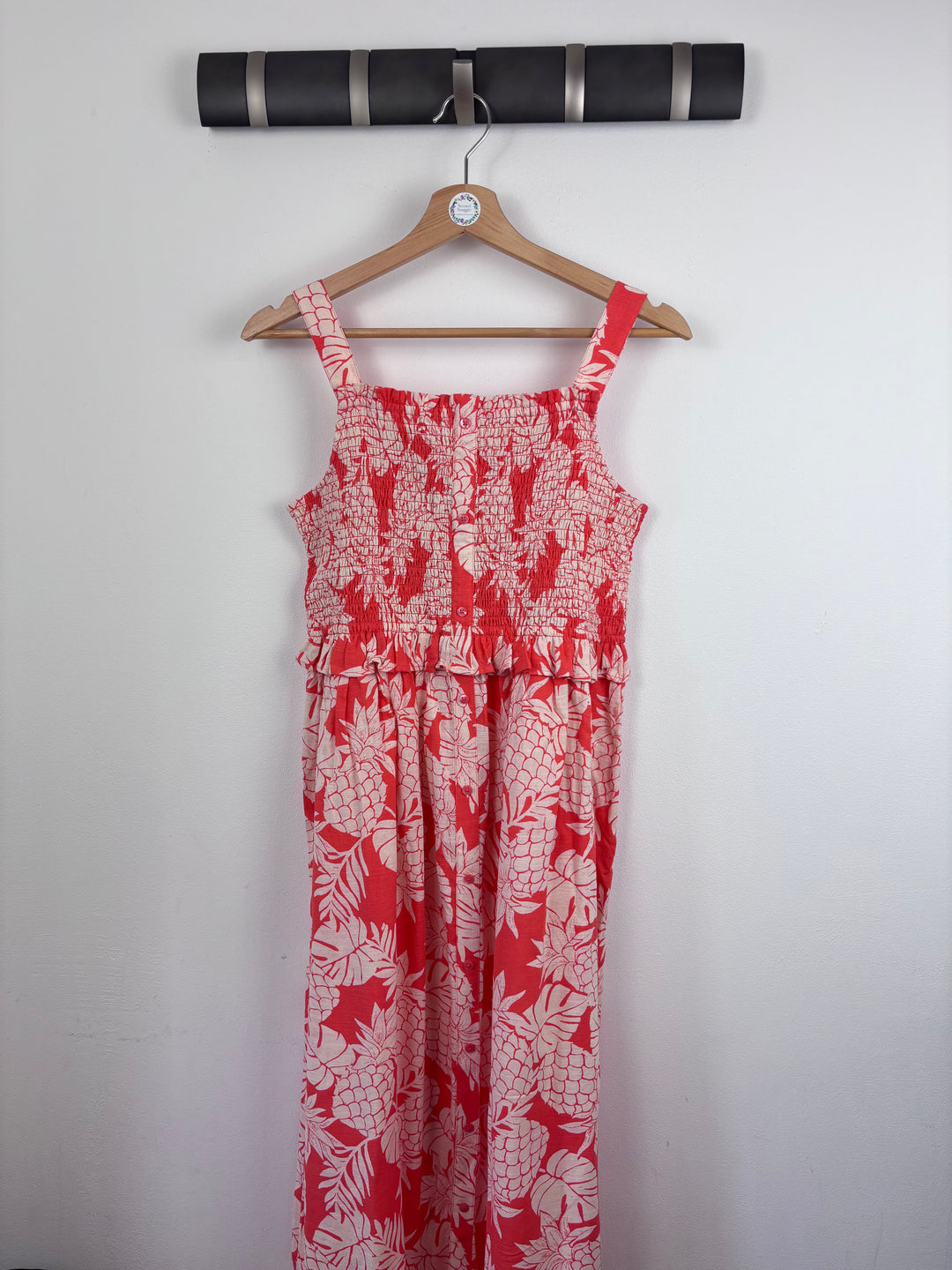 M&S Red Pineapple Jumpsuit 13–14 Years-Dresses-Second Snuggle Preloved