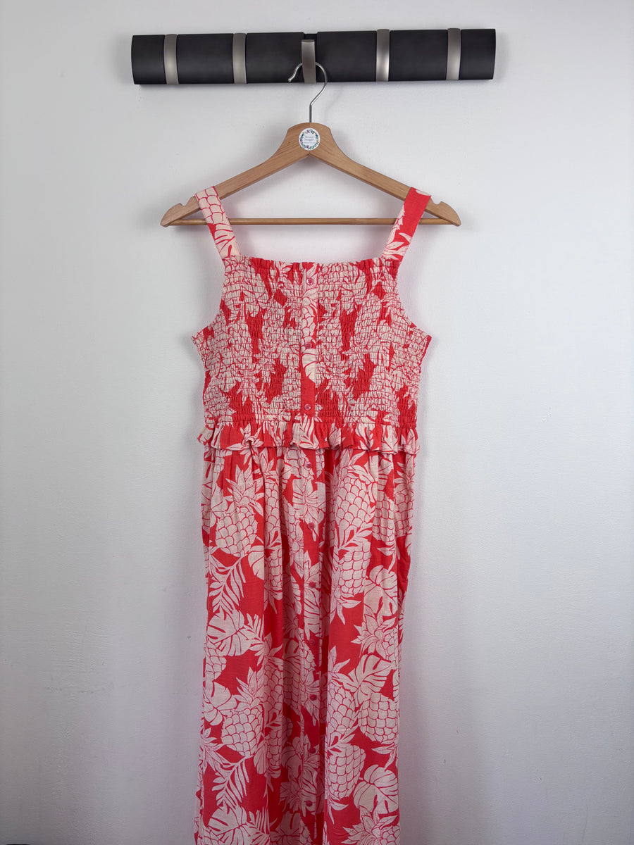 M&S Red Pineapple Jumpsuit 13–14 Years-Dresses-Second Snuggle Preloved