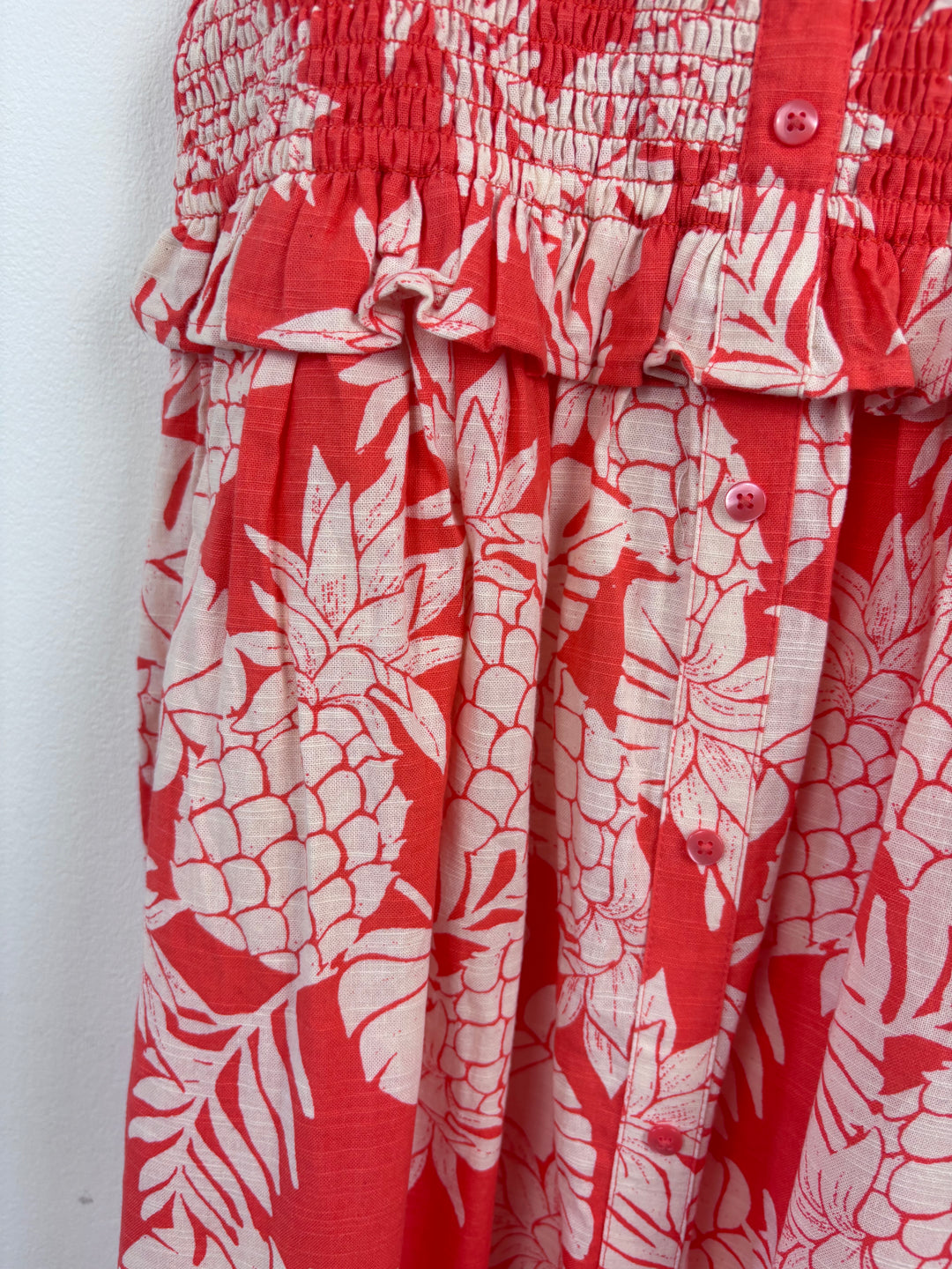 M&S Red Pineapple Jumpsuit 13–14 Years-Dresses-Second Snuggle Preloved