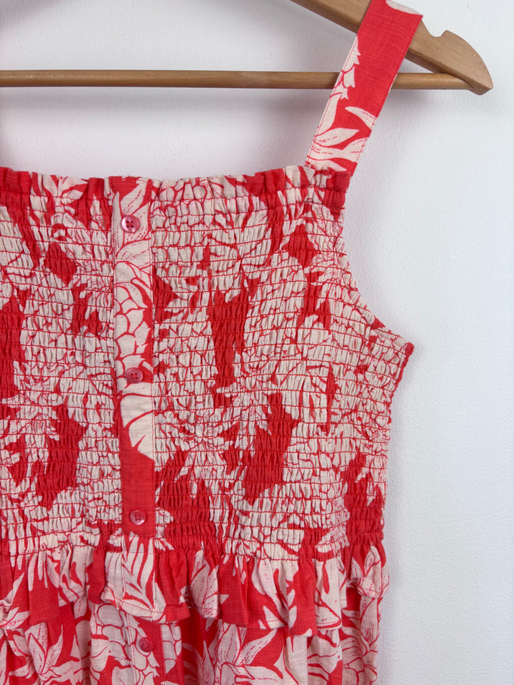 M&S Red Pineapple Jumpsuit 13–14 Years-Dresses-Second Snuggle Preloved