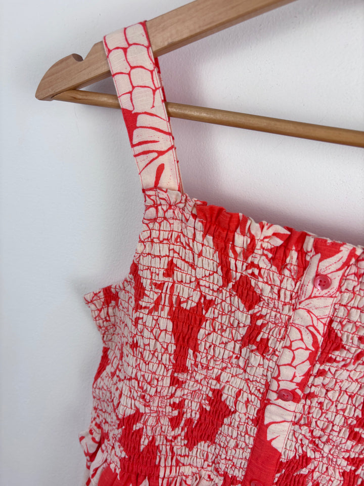 M&S Red Pineapple Jumpsuit 13–14 Years-Dresses-Second Snuggle Preloved