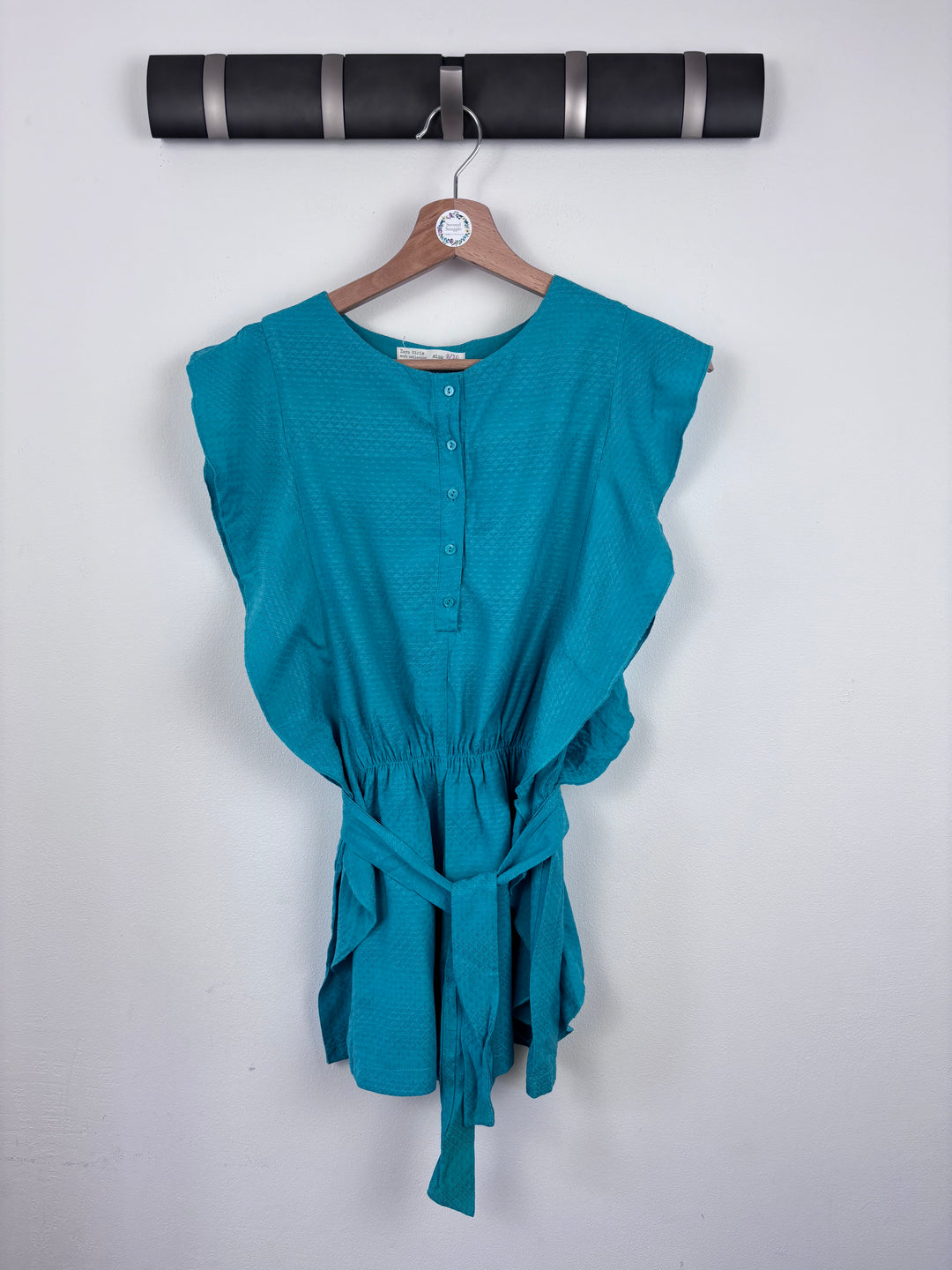 Zara Teal Romper 9–10 Years-Play Suits-Second Snuggle Preloved