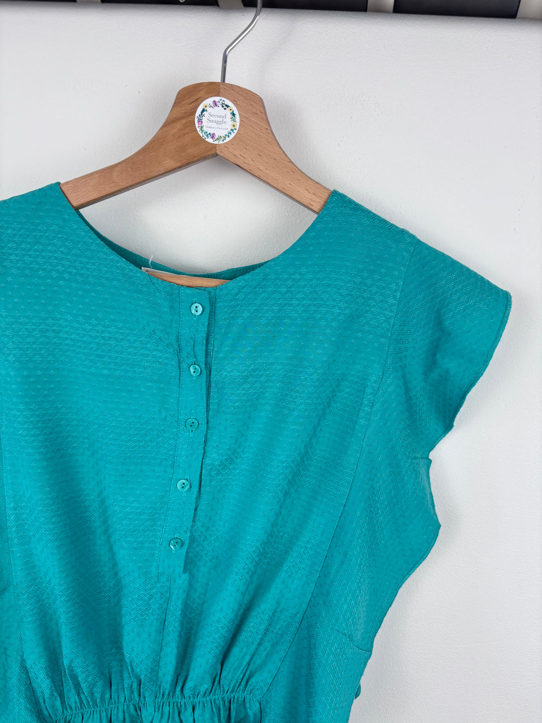 Zara Teal Romper 9–10 Years-Play Suits-Second Snuggle Preloved