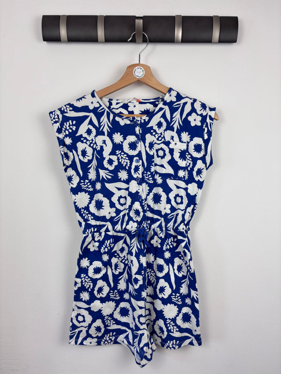 John Lewis Blue Floral Playsuit 12 Years-Play Suits-Second Snuggle Preloved