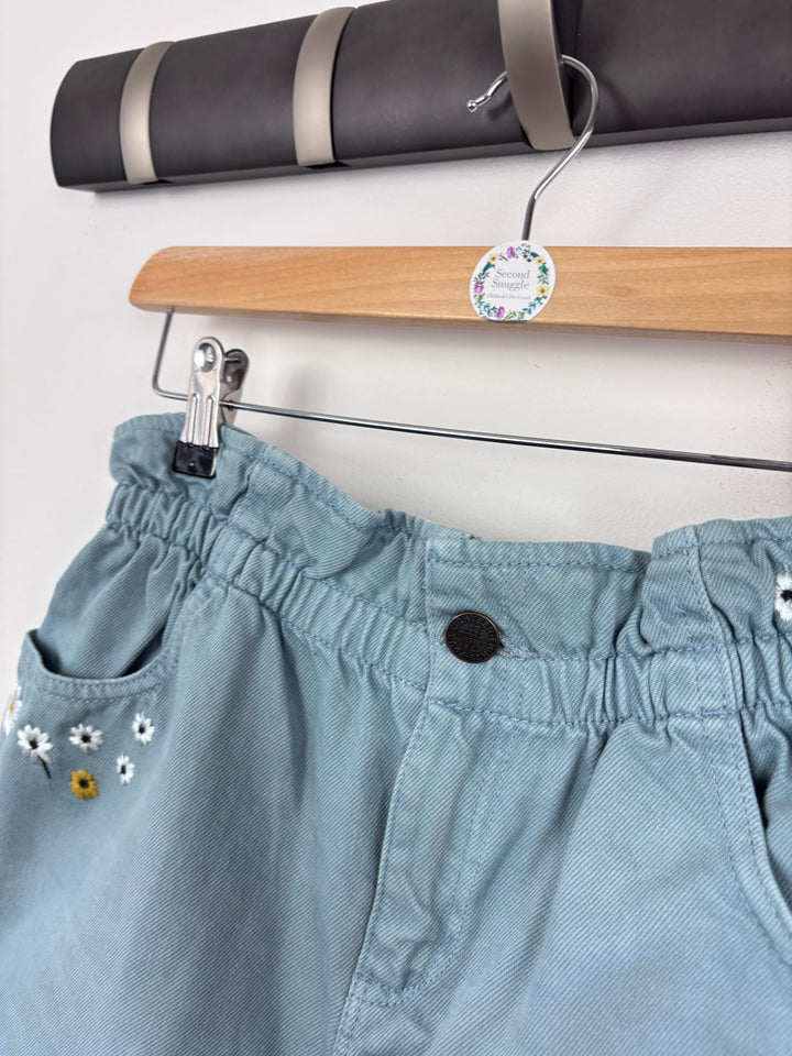 M&S Embroidered Shorts 13–14 Years-Shorts-Second Snuggle Preloved