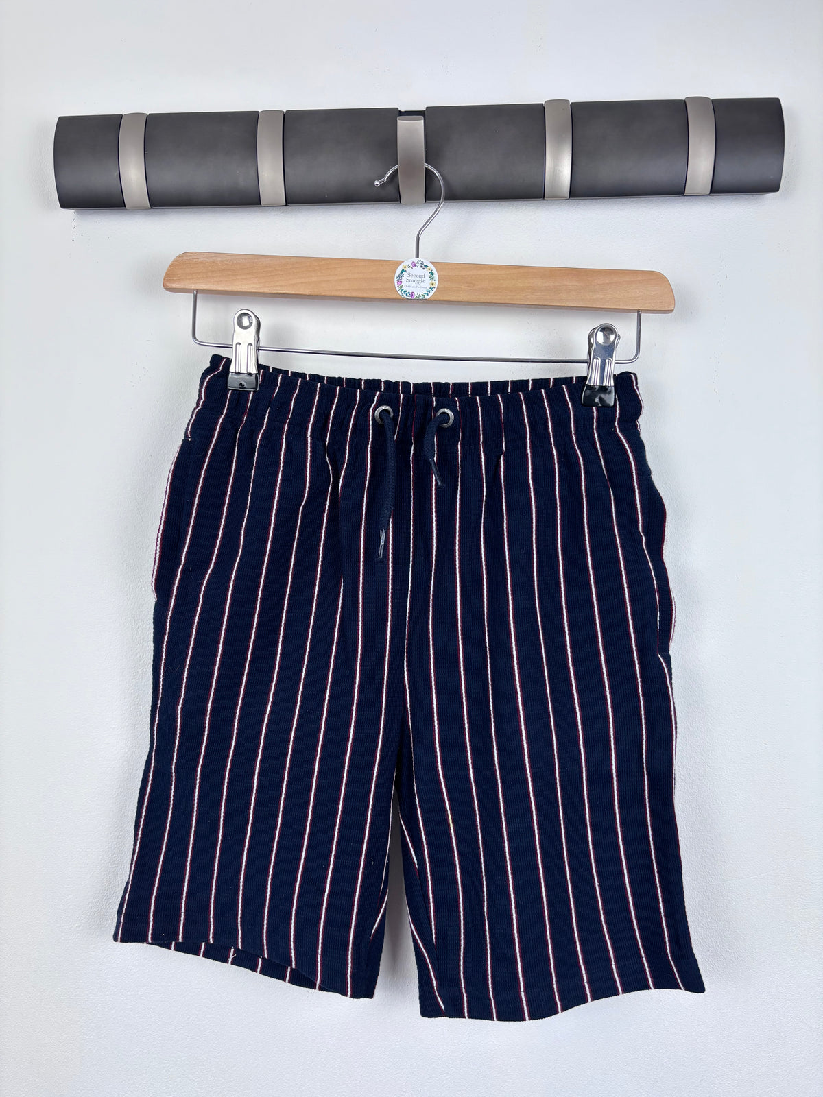 Next Navy Stripe Jersey Shorts 10 Years-Shorts-Second Snuggle Preloved