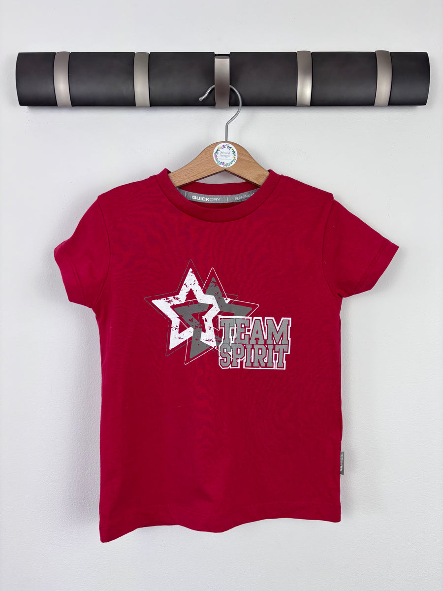 Trespass Red Team Spirit T-Shirt 3-4 Years-Tops-Second Snuggle Preloved