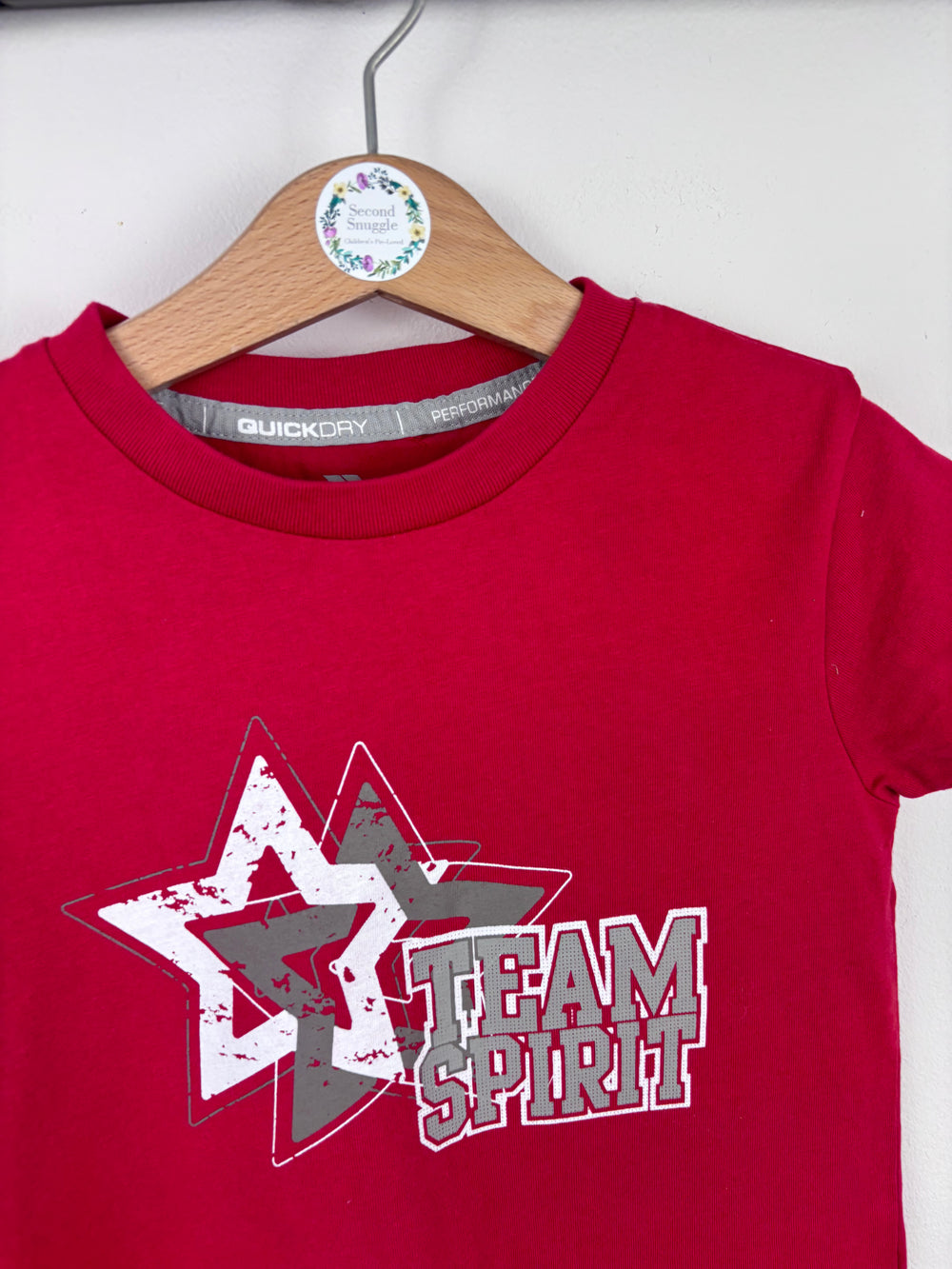 Trespass Red Team Spirit T-Shirt 3-4 Years-Tops-Second Snuggle Preloved