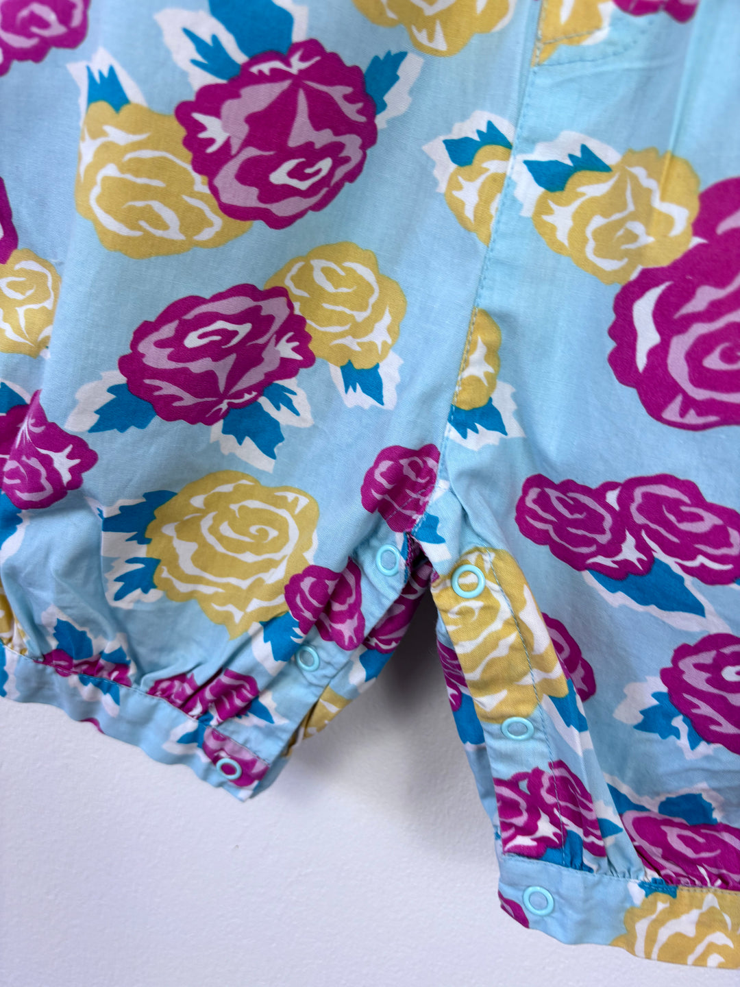 Kite Blue Rose Print Dungarees 3-4 Years-Dungarees-Second Snuggle Preloved